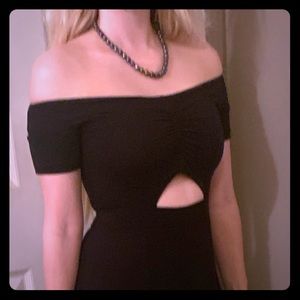 Black Free People off the shoulder dress